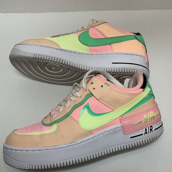 Nike Air Force 1 Shadow Arctic Punch Barely Volt Women’s Size 9 CU8591-601 - Picture 9 of 12